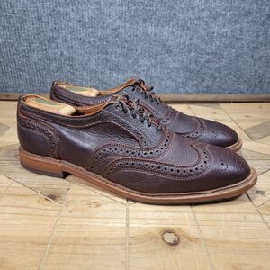 Allen Edmonds Neumok 2.0 Wingtip Oxford Dress Shoes Mens 11 D Brown Brogue